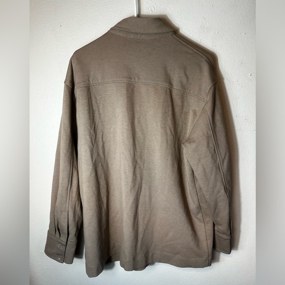 Sablyn Taupe Button Down Shacket Size XS - Picture 6 of 7